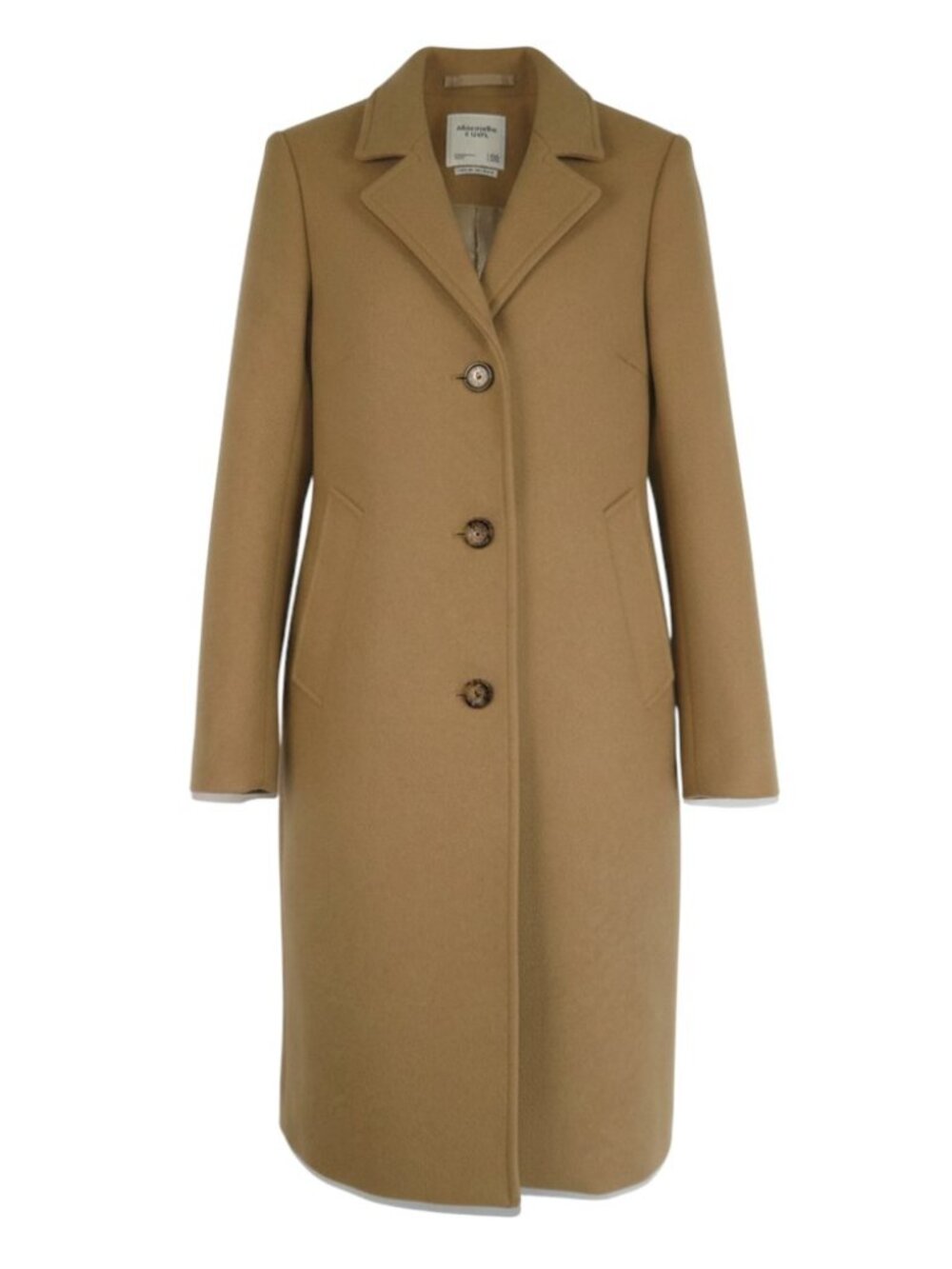 Abercrombie & Fitch Dad Coat In Camel Size XXS NWT